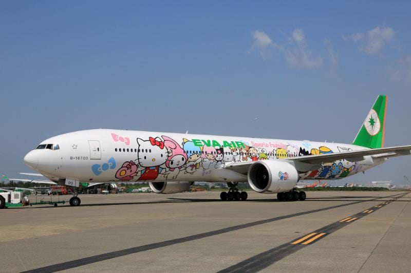 hello kitty airplane set